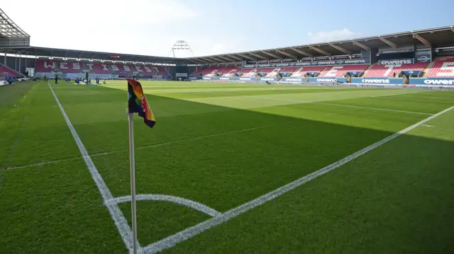 Corner flag at Parc y Scarlets