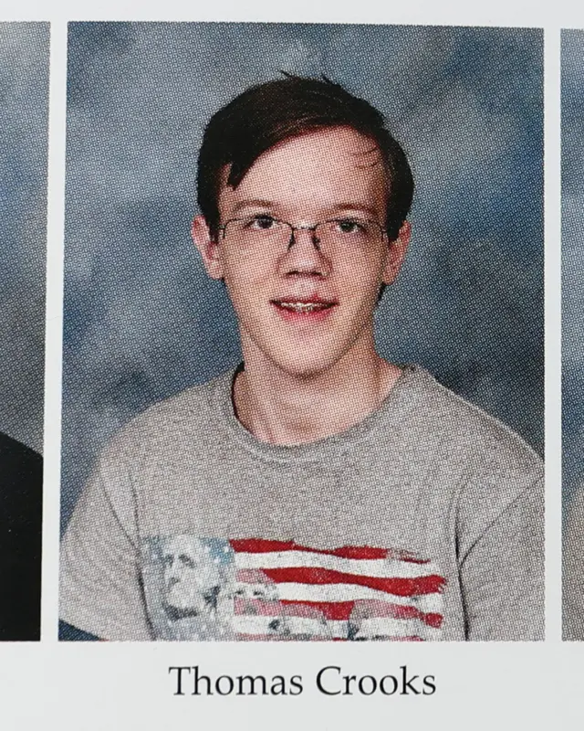 A 2020 High School yearbook shows the photo of Thomas Matthew Crooks