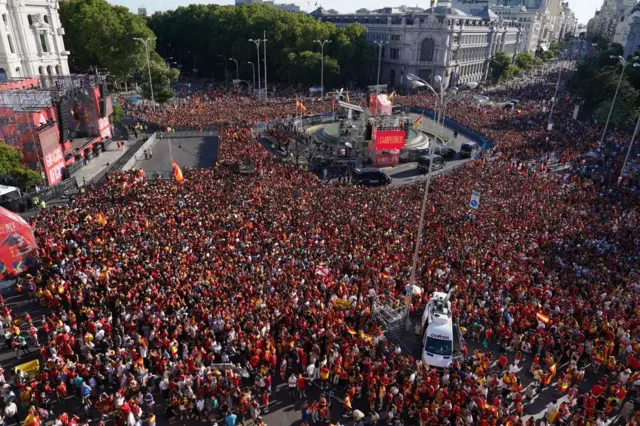 Spain fans in Madrid