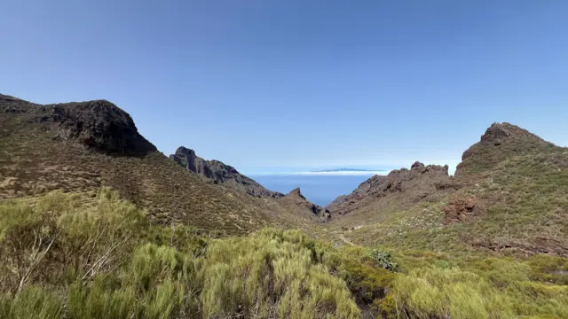 A mountainous terrain in the Masca area of Tenerife