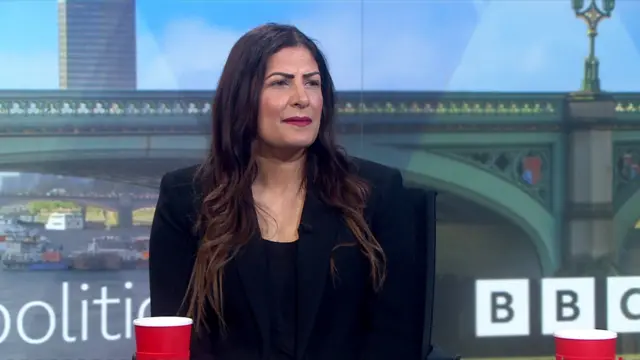 Labour MP Preet Kaur Gill speaking in the Politics Live studio