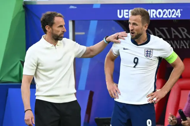 Gareth Southgate and Harry Kane