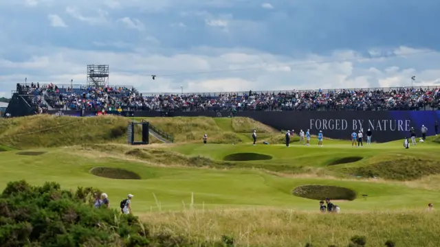 General view of the eighth hole at Royal Troon