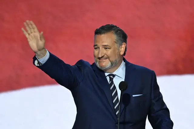 US Senator Ted Cruz at the RNC on 16 July 2024