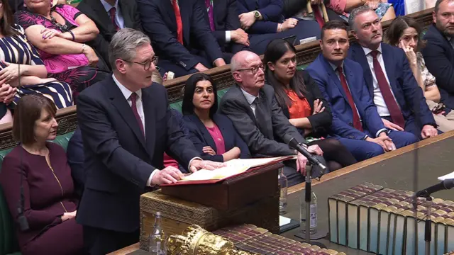 Starmer addresses Commons