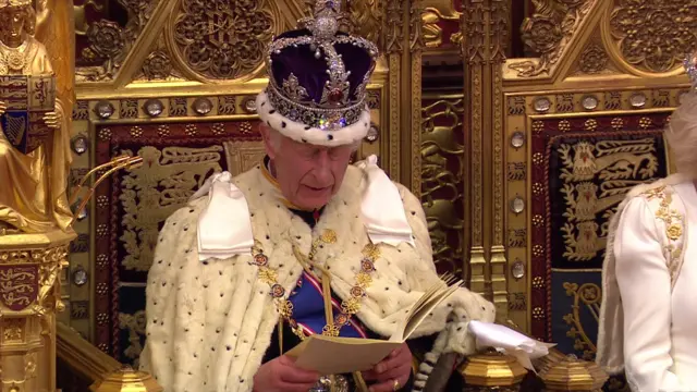 The King addresses the Lords