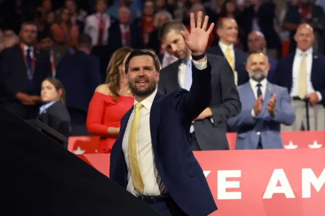 Republican vice presidential candidate, U.S. Sen. J.D. Vance (R-OH)