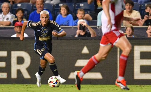 Cavan Sullivan on the ball for Philadelphia Union