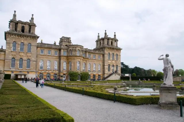 Blenheim Palace at Woodstock near Oxford.