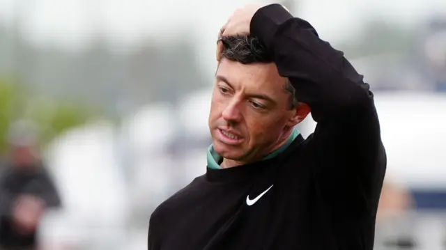 Rory McIlroy dejected