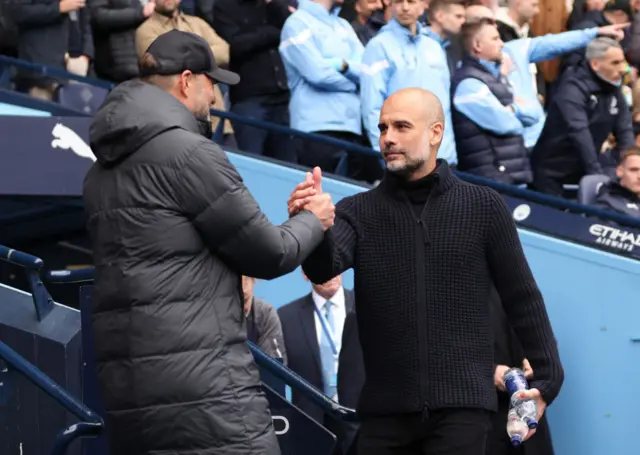 Jurgen Klopp and Pep Guardiola