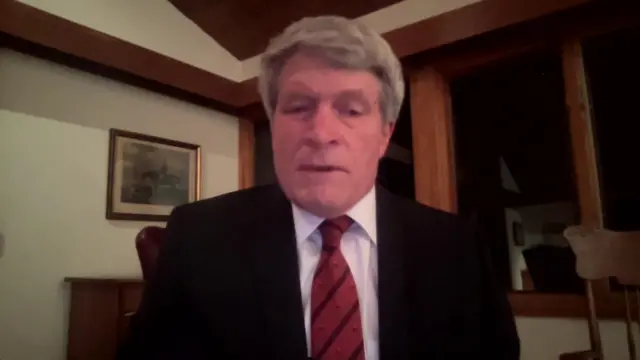 Richard Painter speaking to camera