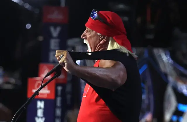 Hulk Hogan speaks at the RNC