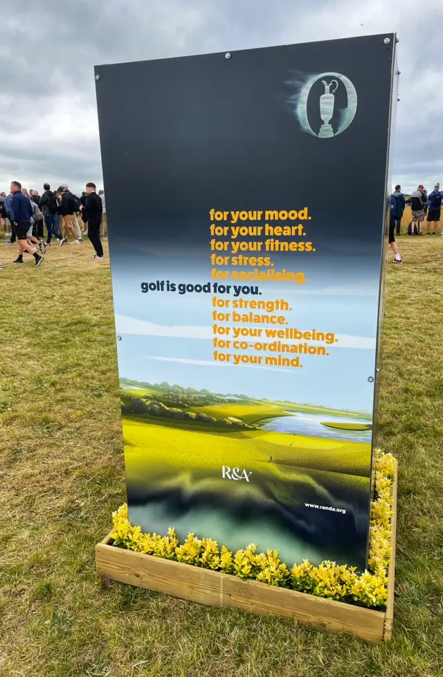 Sign at The Open