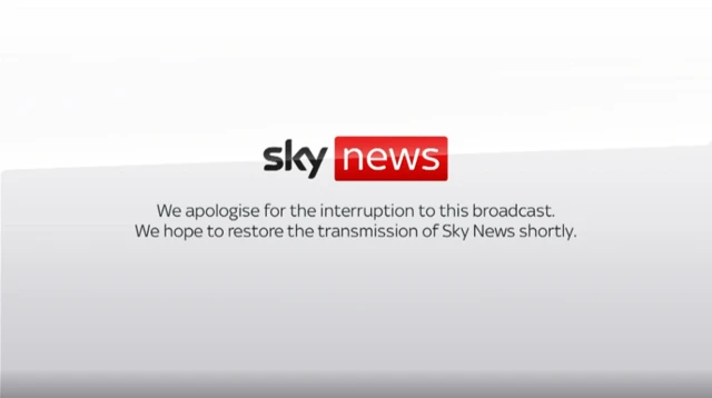 A screengrab of Sky News Channel