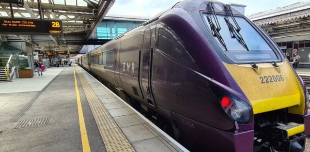 EMR train at Nottingham Station