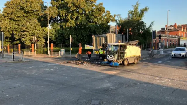 The clean-up in Harehills