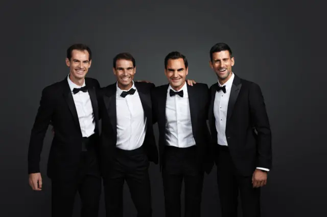 Tennis 'big four' in suits