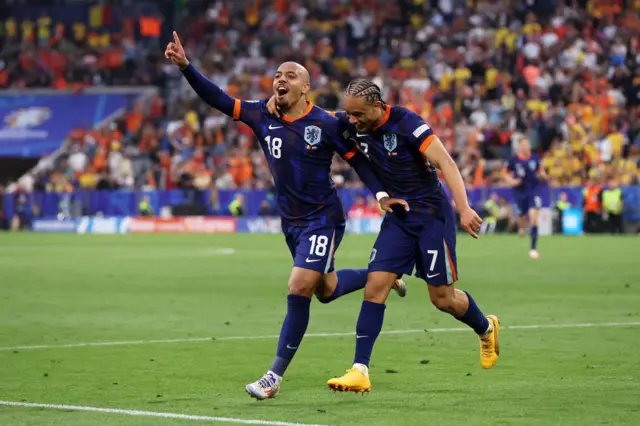 The Netherlands celebrate