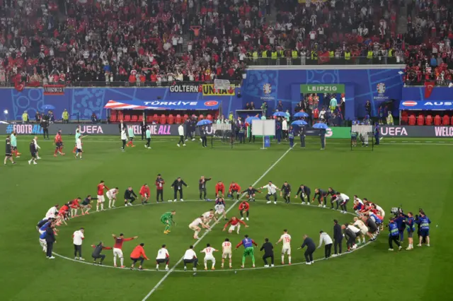 Turkey players celebrate