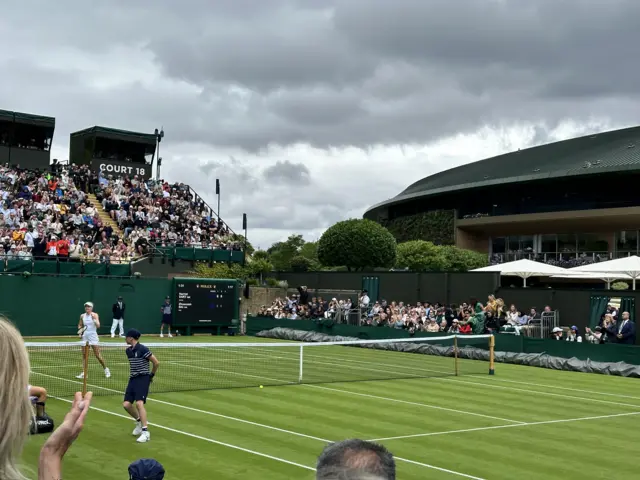 Harriet Dart waves to the crowd