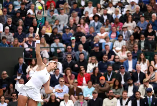 Katie Boulter serves