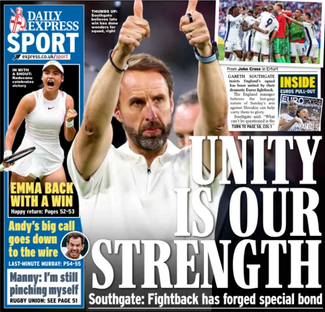 Express back page