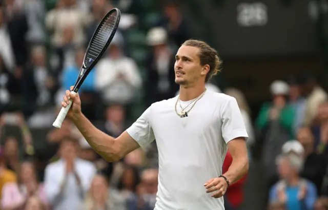 Zverev celebrates