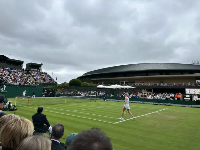 Harriet Dart on court 18