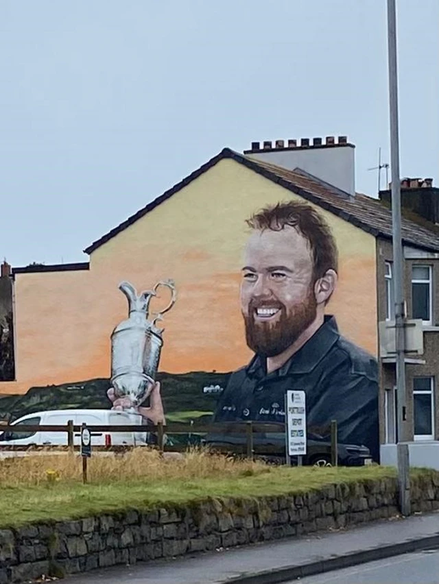 Shane Lowry mural in Portrush