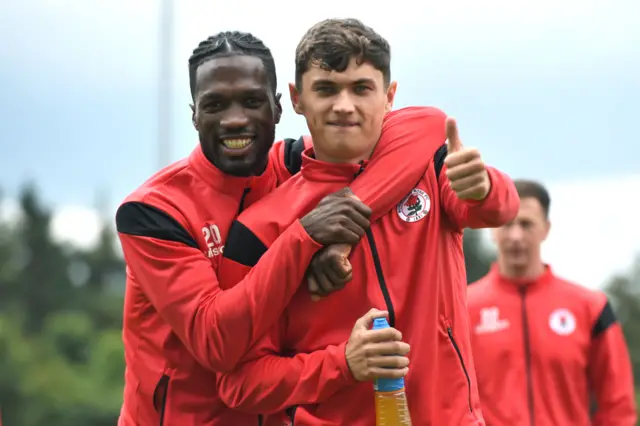 Bonnyrigg Rose's Smart Osadolor and Ben Scarbourough