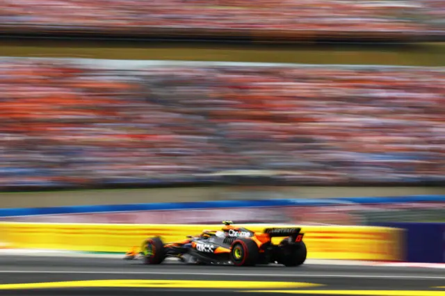 Lando Norris at the Hungarian GP.