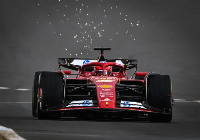 Charles Leclerc at the Hungarian GP.