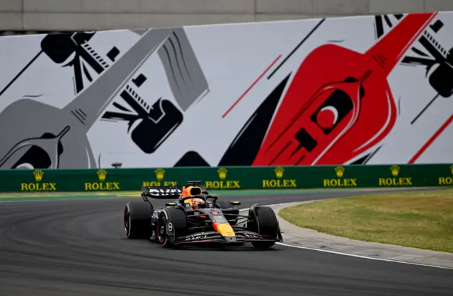 Max Verstappen at the Hungary GP.