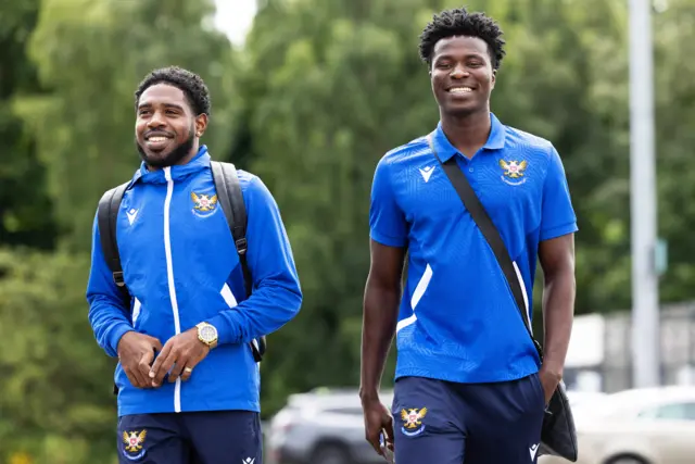 St Johnstone duo Andre Raymond and Aaron Essel