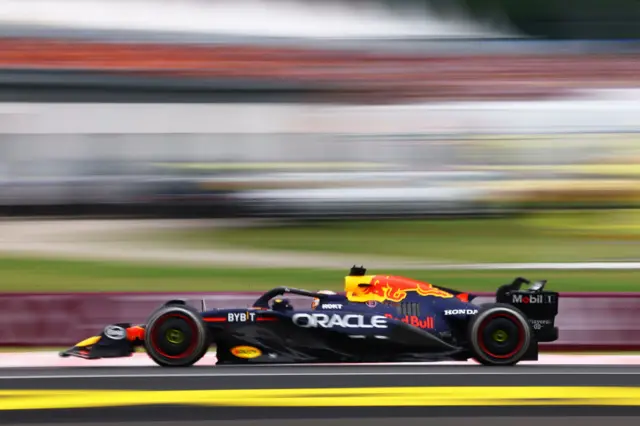 Max Verstappen at the Hungarian GP.