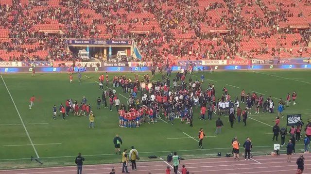 Chile pitch invasion