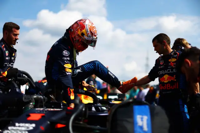 Max Verstappen at the Hungarian GP.