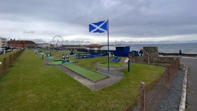 Crazy golf course in Troon