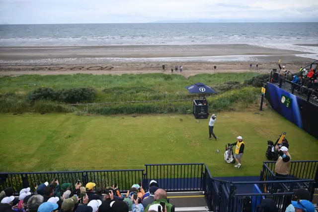 Robert MacIntyre tees off