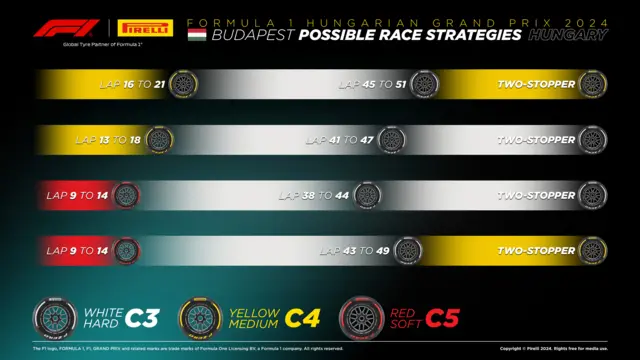 Tyre strategy for Hungarian Grand Prix