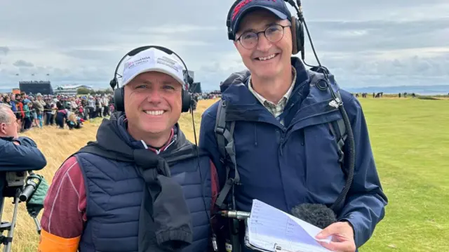 Graeme Storm and John Murray at Royal Troon