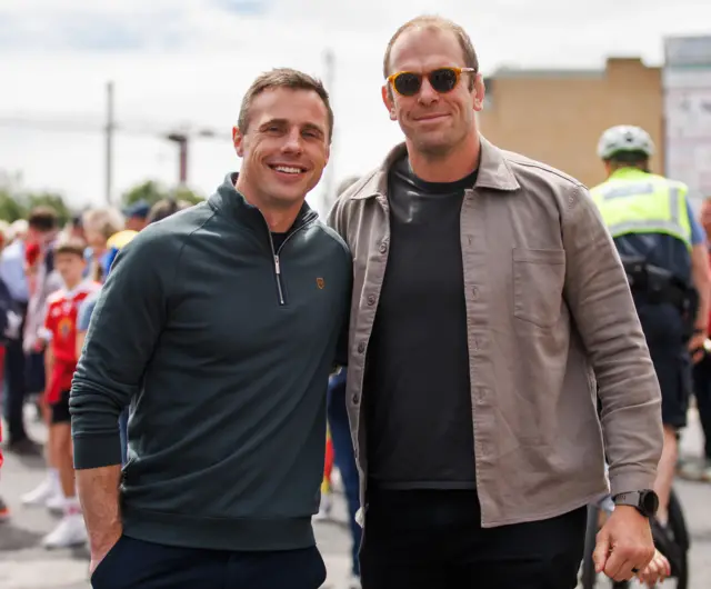 Tommy Bowe and Alun Wyn Jones