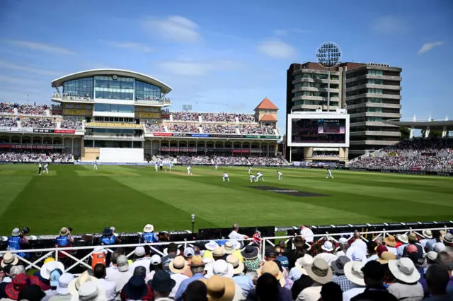 A general view of Trent Bridge during the second England-West Indies Test