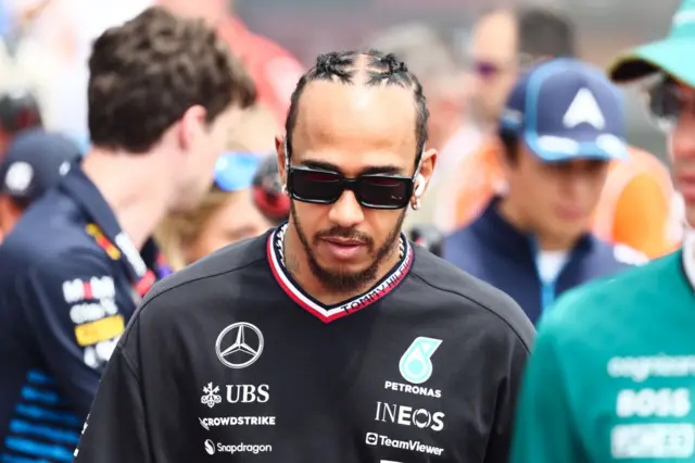 Lewis Hamilton at the Hungarian GP.