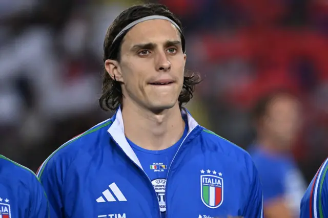 Italy defender Riccardo Calafiori