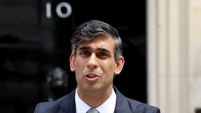 Rishi Sunak outside No 10 Downing Street