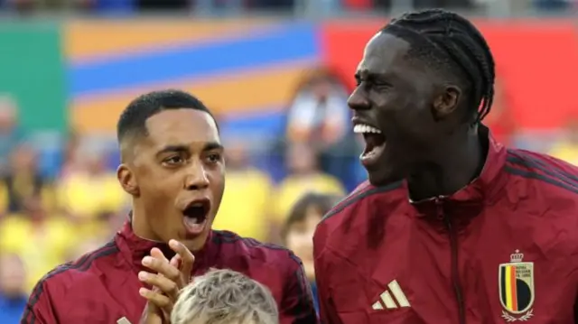 Youri Tielemans and Amadou Onana