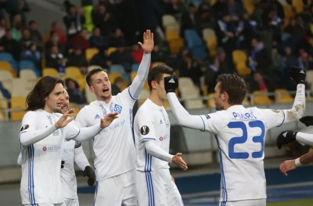 Dynamo Kiev celebrate