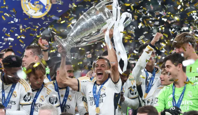 Real Madrid left the Premier League trophy at Wembley